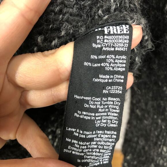 ARITZIA WILFRED FREE Orme Wool‎ Alpaca Blend Zipper Shawl Coatigan Sz XS - Picture 9 of 9